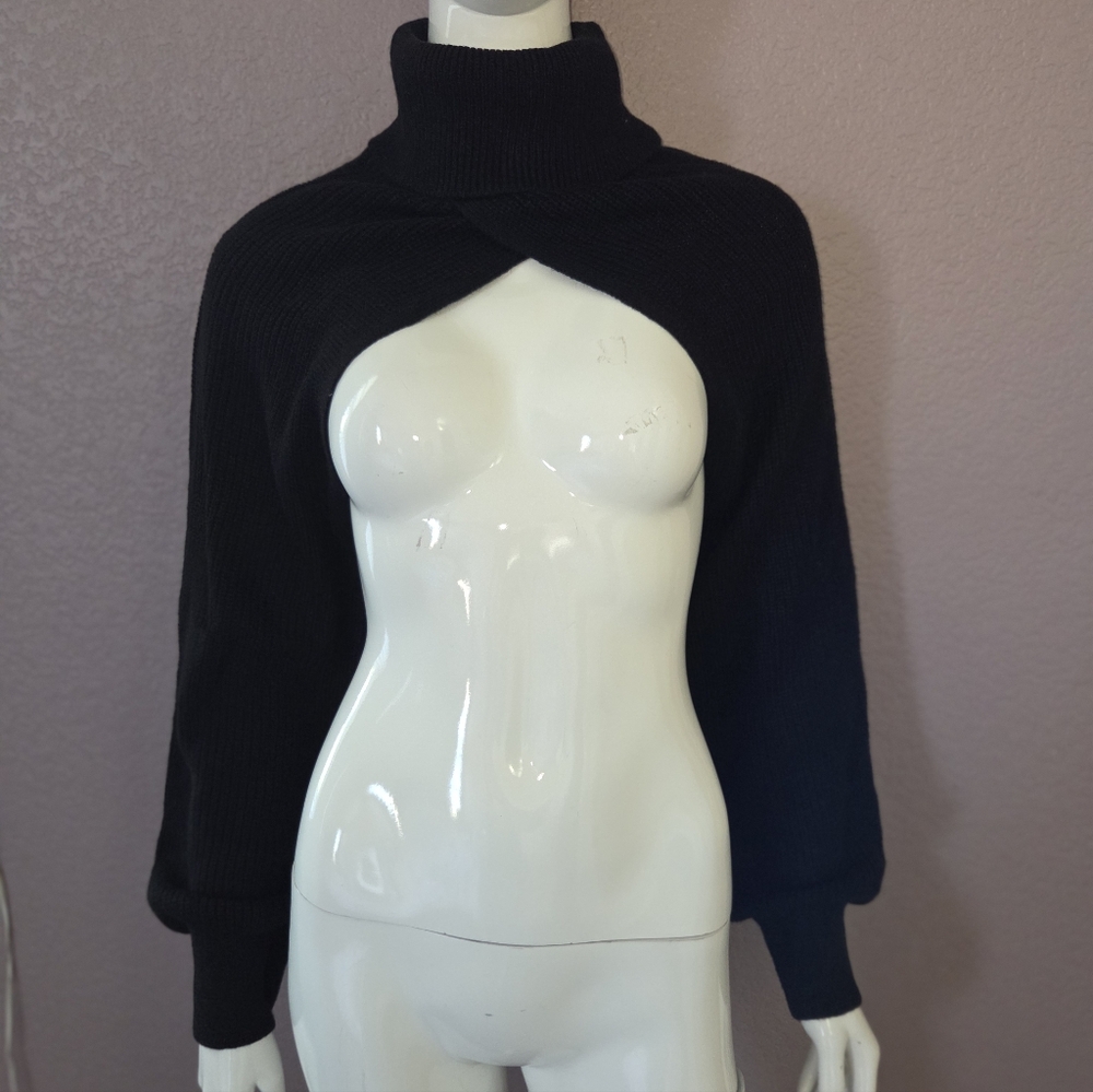 Black Bolero Sweater Women Sweater
